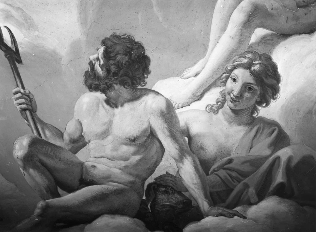  218-Giovanni Lanfranco-Il concilio degli dei, Plutone; Proserpina-Galleria Borghese, Roma 